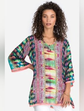 Johnny Was BETTY CHLOE TUNIC Blouse Size XL